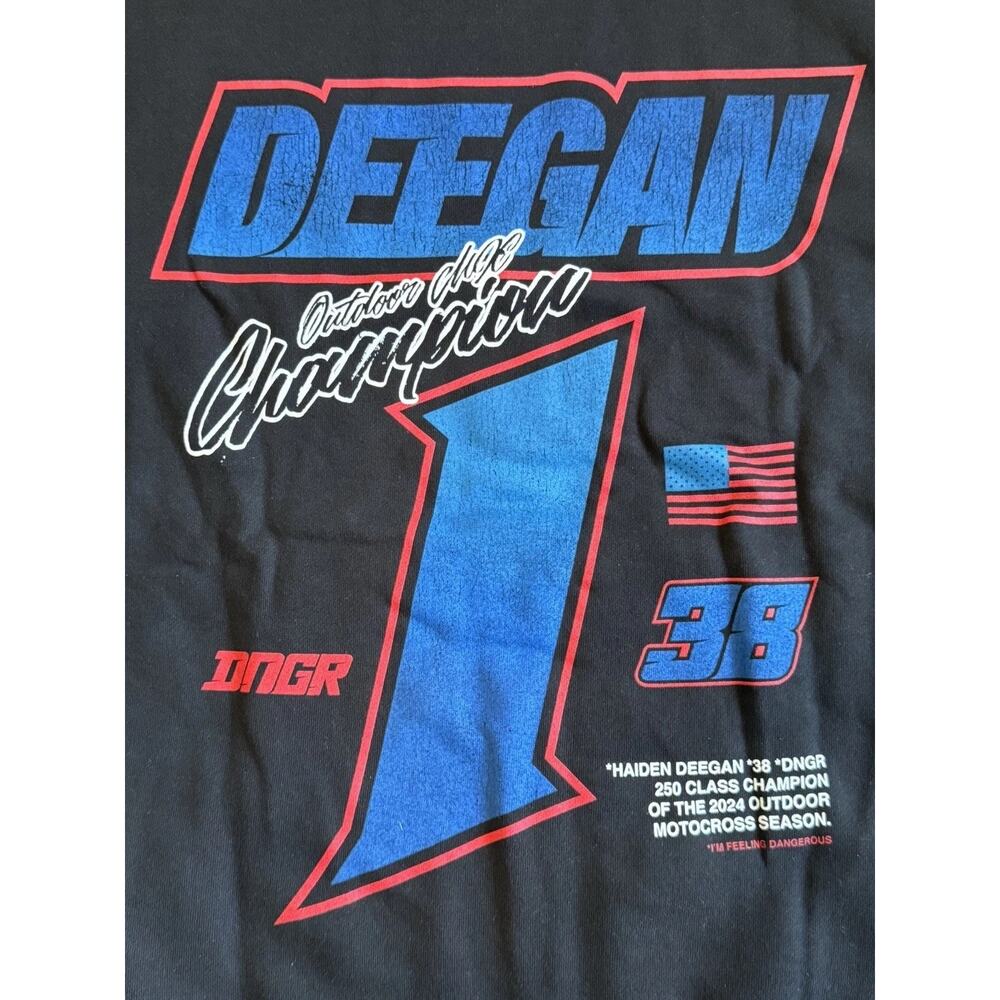 HAIDEN DEEGAN #38 LIMITED EDITION 2024 MX CHAMPIONSHIP HOODIE SMALL BLACK - Picture 2 of 8